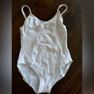 White degas leotard